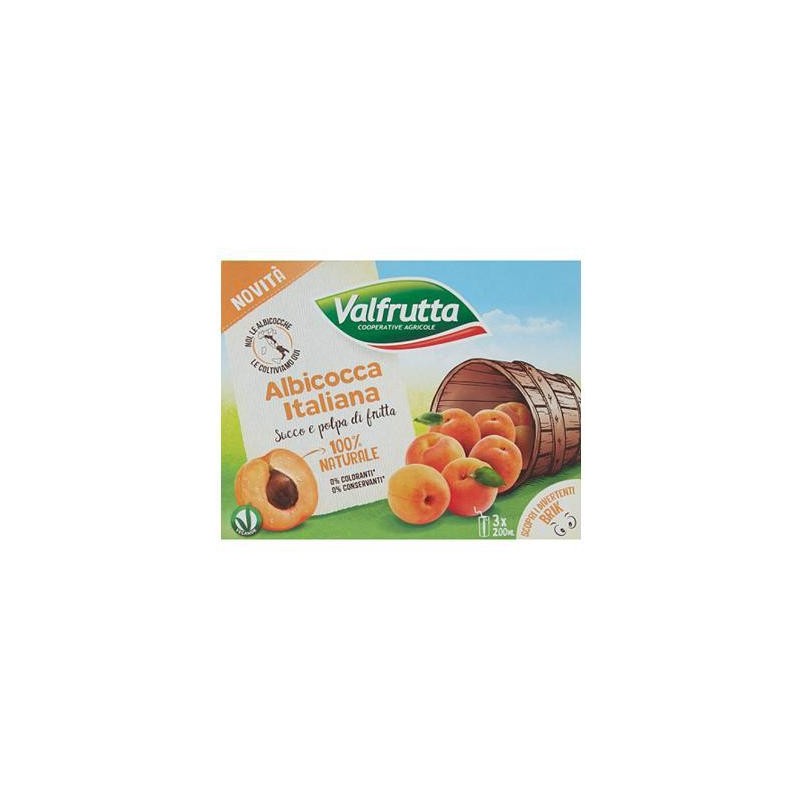 VALFRUTTA 3X200ML ALBICOCCA