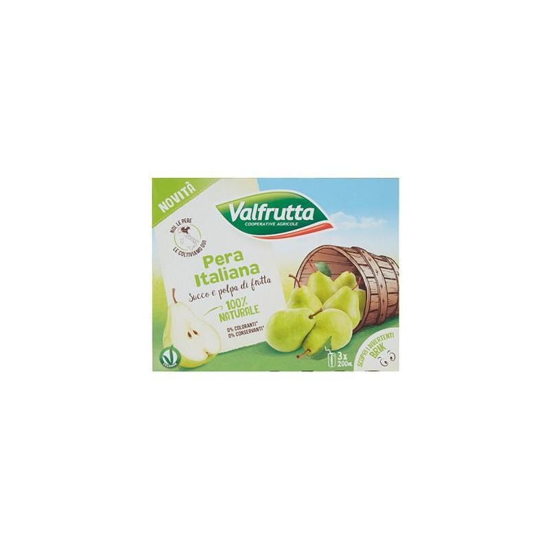VALFRUTTA 3X200ML PERA