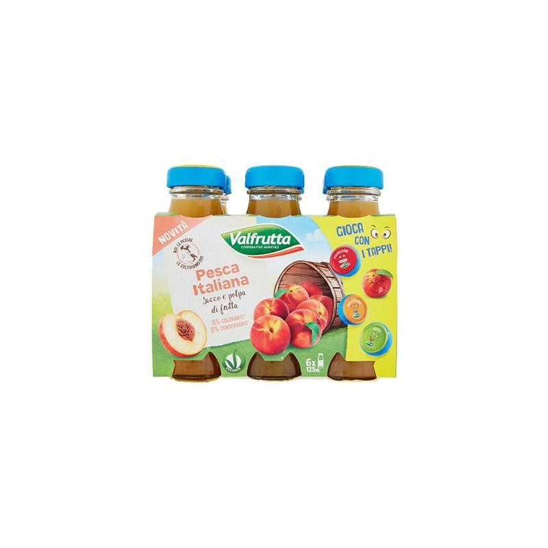 VALFRUTTA 6 X 125ML PESCA