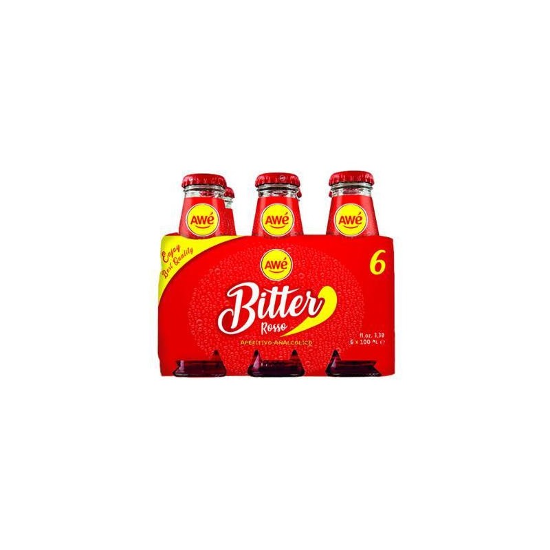 AWE' BITTER 6 X 100ML ROSSO
