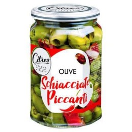 CITRES OLIVE VERDI SCHIACCIATEPICCANTI IN OLIO ML.580