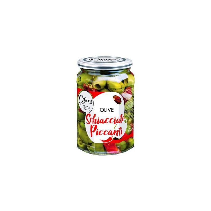 CITRES OLIVE VERDI SCHIACCIATEPICCANTI IN OLIO ML.580