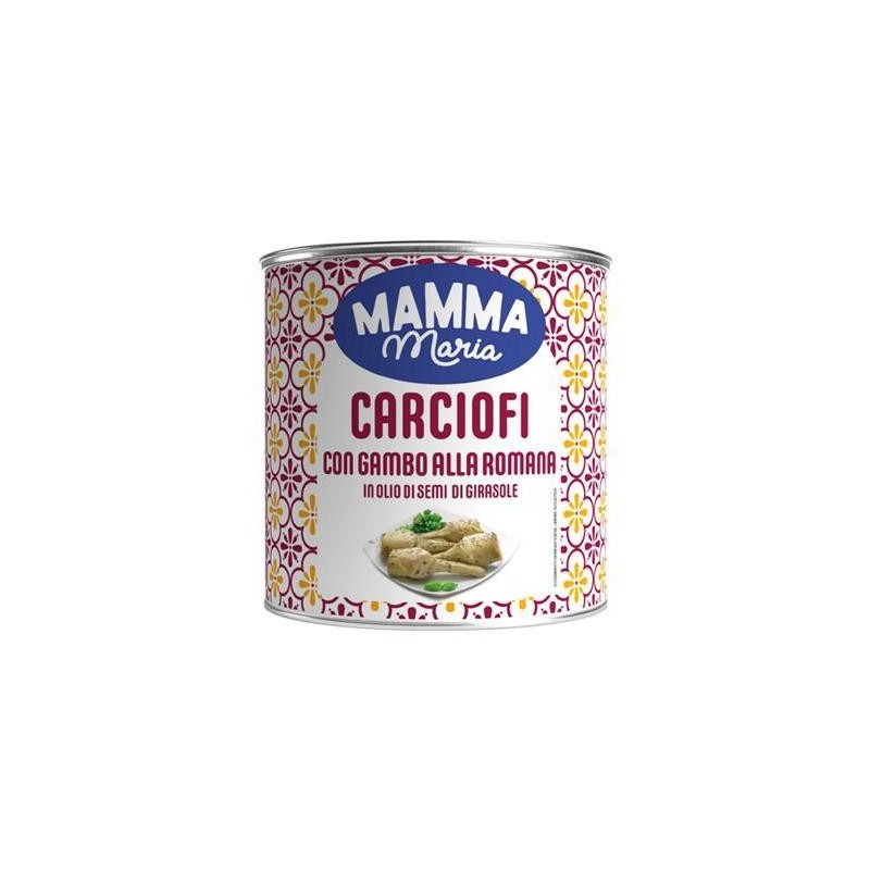 MAMMA MARIA CARCIOFI CON GAMBOALLA ROMANA KG.2.65IN OLIO DI