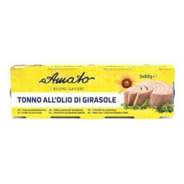 AMATO TONNO 3 X 80 GR OLIO SEMI GIRASOLE