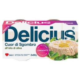 DELICIUS CUOR DI SGOMBRO OLIO DI OLIVA GR.80 X2 PZ