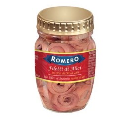 FILETTI ALICI OLIO GIRASOLE 78 GR ROMERO
