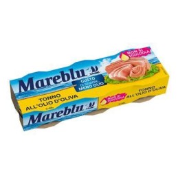 MAREBLU TONNO IN OLIO OLIVA MENO OLIO GR.60X3