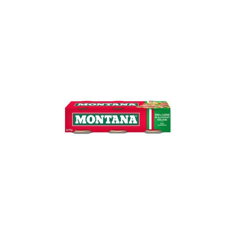 MONTANA CARNE SCATOLA 3 X 70GR