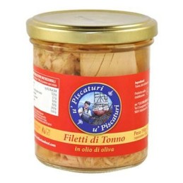 U'PISCATURI FILETTI DI TONNO IN OLIO D'OLIVA GR. 190 IN VAS