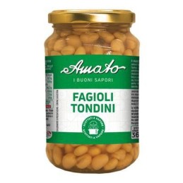 AMATO B.S.FAGIOLI TONDINI GR360 SCOTTATI A VAPORE VASO VETRO