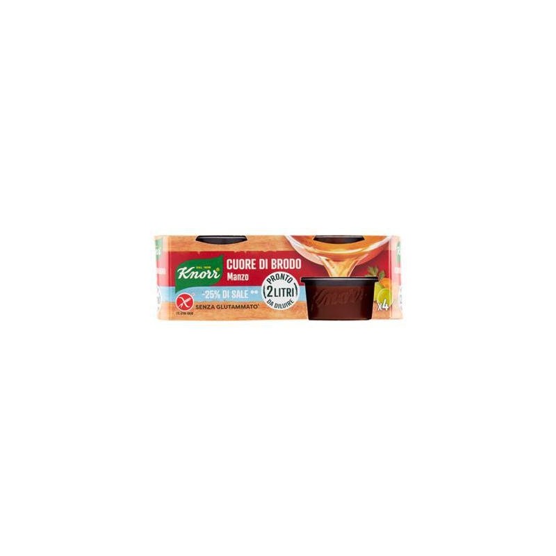 KNORR CUORE BRODO MANZO BASSOSALE GR.112X4