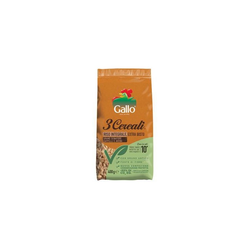 GALLO RISO 3 CEREALI 400GR