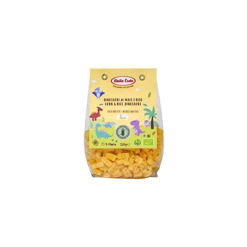 DALLA COSTA GR250 PASTA SENZAGLUTINE MAIS E RISO FORMA DINO