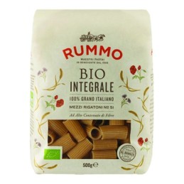 RUMMO PASTA INTEGRALE BIO 500 GR MEZZI RIGATONI