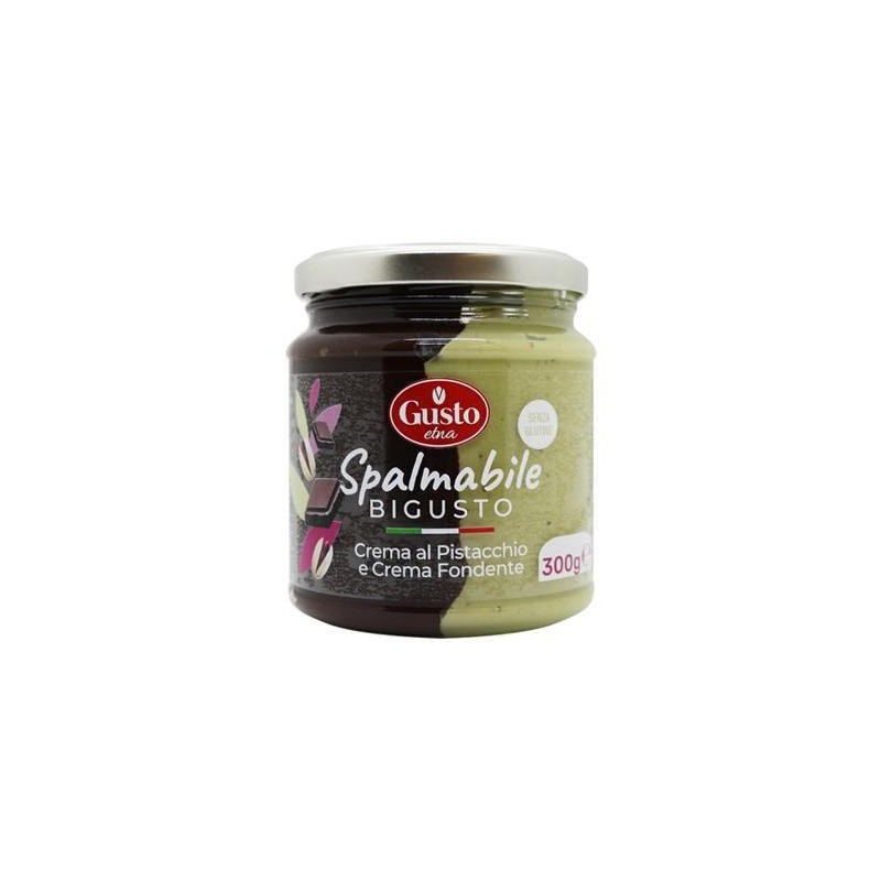 GUSTO ETNA CREMA PIS/FON.GR300 BIGUSTO PISTACCHIO E FONDENTE