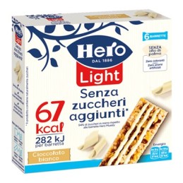 HERO BARRETTE LIGHT GR.20X6 CIOCCOLATO BIANCO