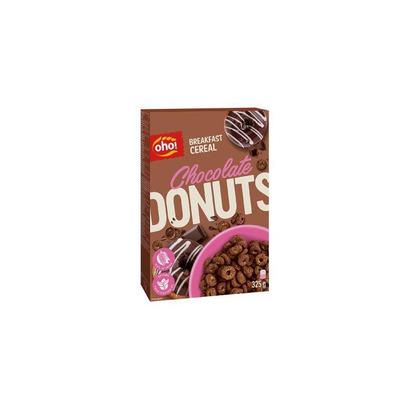 OHO! CEREALI DONUTS CHOCOLATE GR.325