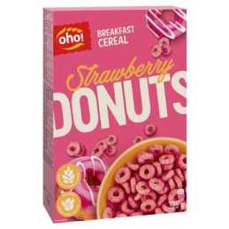 OHO! CEREALI DONUTS STRAWBERRY GR.325