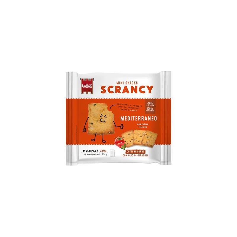 BOTTOLI MINI SNACK SCRANCY GUSTO MEDITERRANEO GR.210