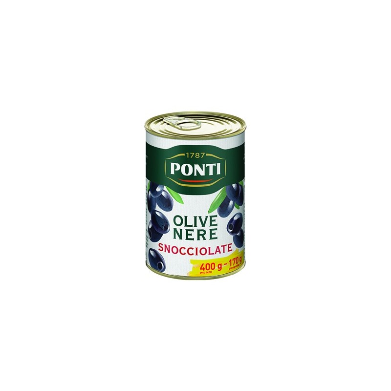 PONTI OLIVE NERE SNOCCIOLATE 400GR