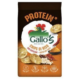 GALLO CHIPS DI RISO PROTEIN HOT SPISY GR.40