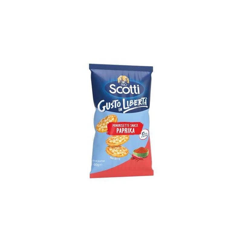 RISO SCOTTI RISETTE SNACK PAPRIKA GR.60