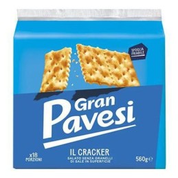 GRANPAVESI CRAKERS 560GR NON SALATI