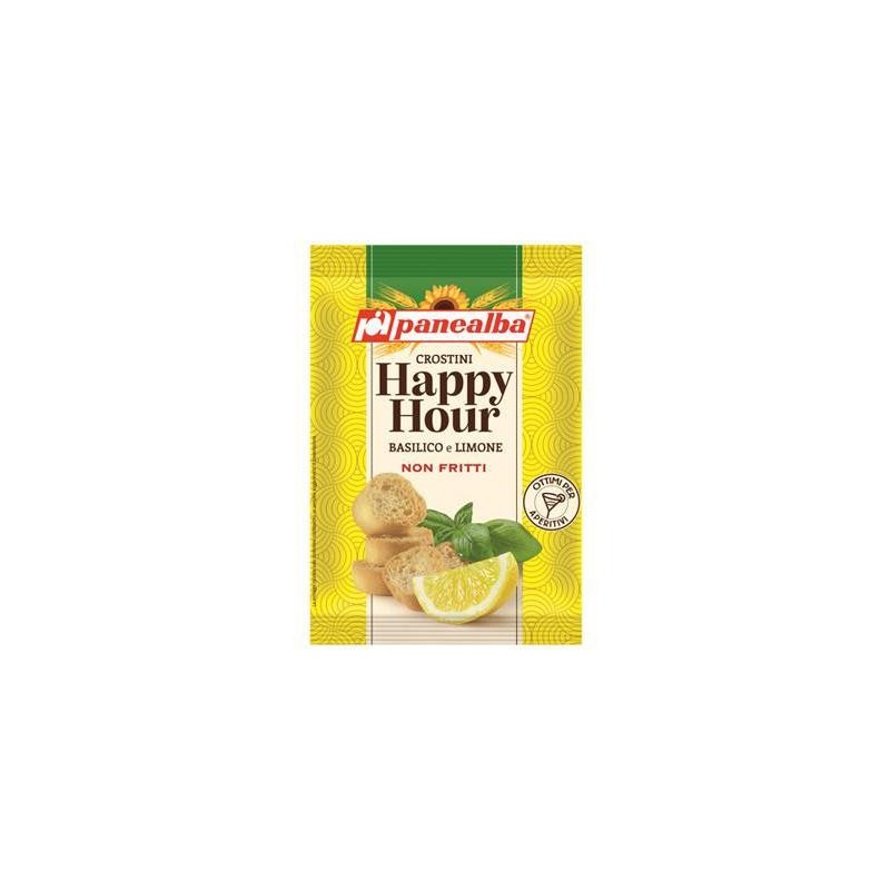 PANEALBA CROSTINI HAPPY HOUR BASILICO LIMONE GR.50