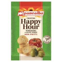 PANEALBA CROSTINI HAPPY HOUR POMODORO OLIVE VERDI GR.50