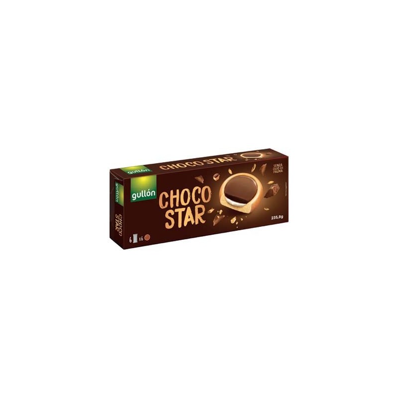 GULLON CHOCO STAR 235 GR LATTE