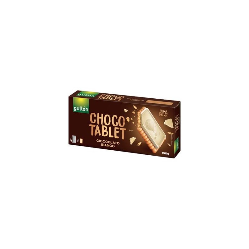 GULLON CHOCO TABLET BIANCO GR.150