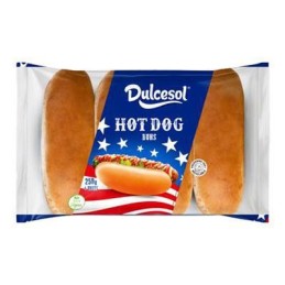 DULCESOL HOT DOG X 4 PZ GR.250