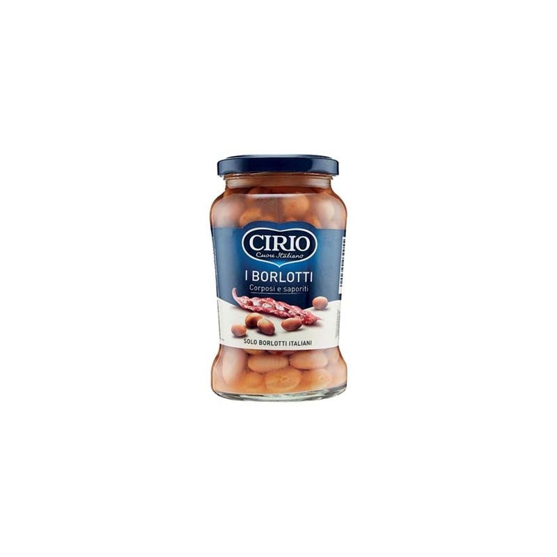 CIRIO FAGIOLI BORLOTTI VASO VETRO GR.370