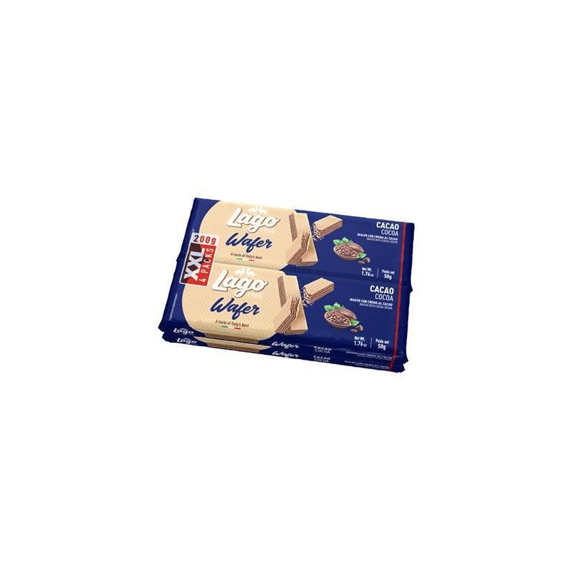 LAGO WAFER 4 X 50GR CACAO