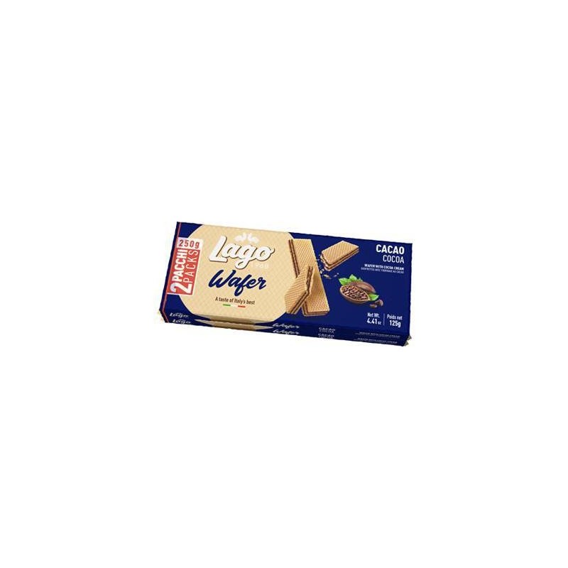 LAGO WAFER PACCO DOPPIO 2 X 125GR CACAO