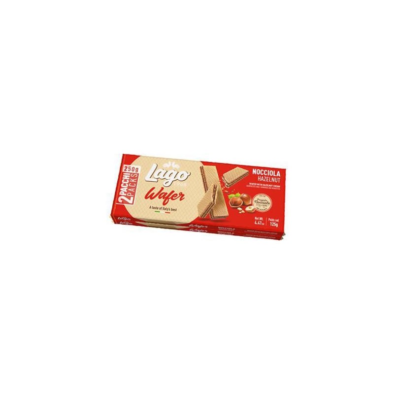 LAGO WAFER PACCO DOPPIO 2 X 125GR NOCCIOLA