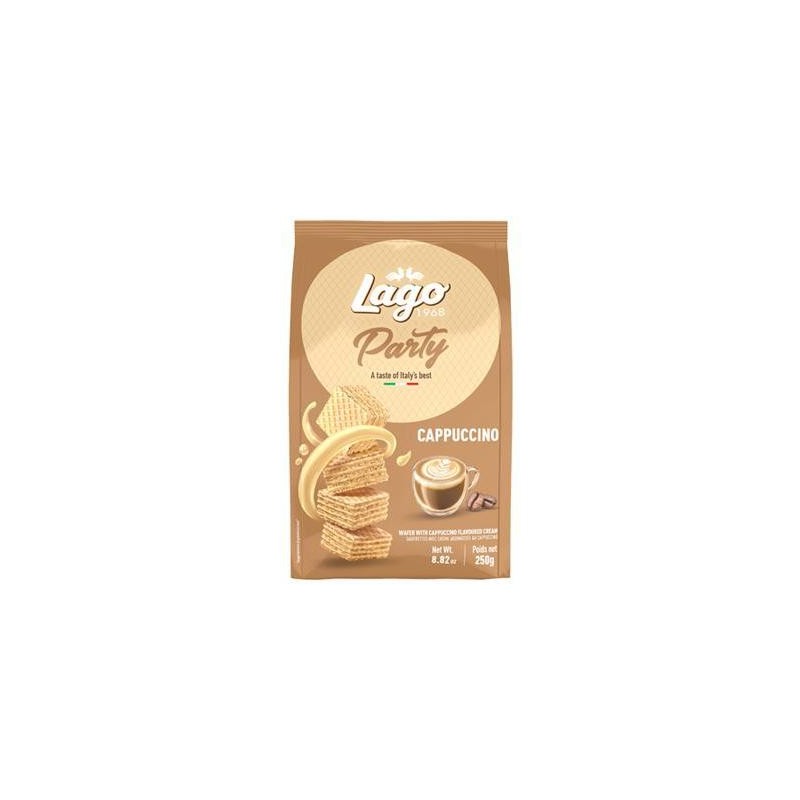 LAGO WAFER PARTY CAPPUCCINO GR.250 QUADRETTI