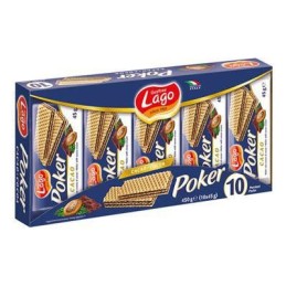 LAGO WAFER POKER 10X45GR CACAO