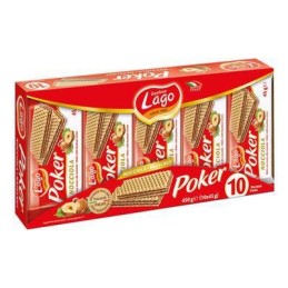 LAGO WAFER POKER 10X45GR NOCCIOLA