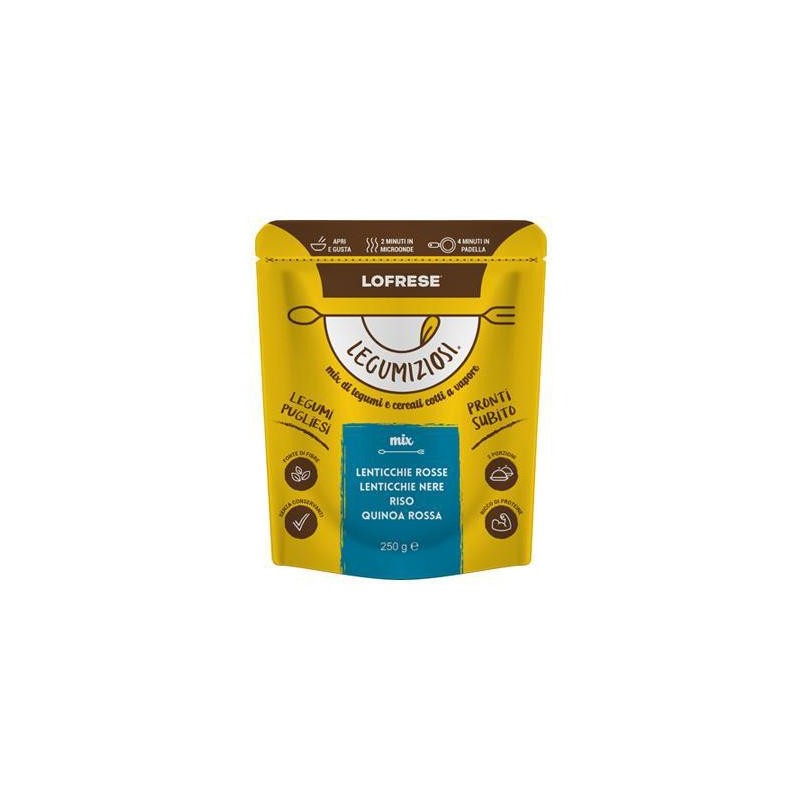 LOFRESE LEGUMIZIOSI MIX BLU LENTICCHIE ROSSE/NERE-RISO - QUI