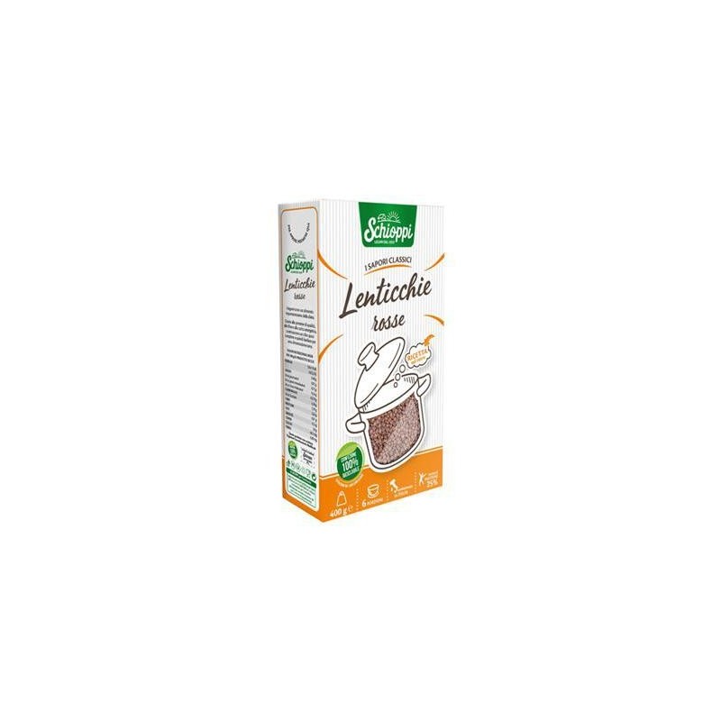 SCHIOPPI LENTICCHIE ROSSE 400 GR