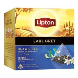 LIPTON BLACK TEA EARL GREY X 20 FILTRI
