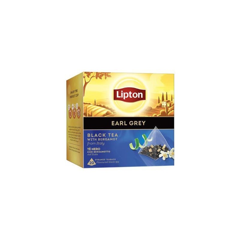 LIPTON BLACK TEA EARL GREY X 20 FILTRI