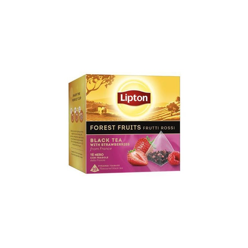 LIPTON BLACK TEA FRUTTI ROSSIX 20 FILTRI