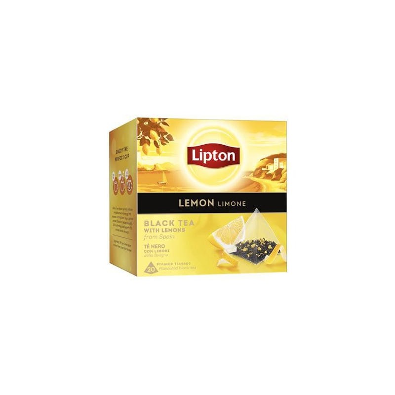 LIPTON BLACK TEA LEMON X 20 FILTRI