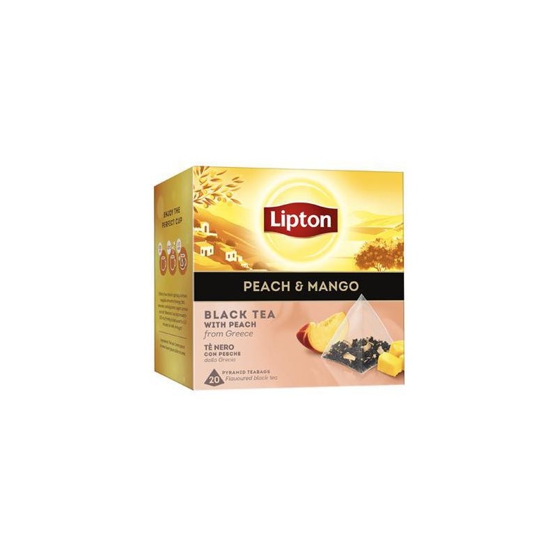 LIPTON BLACK TEA PESCA & MANGOX 20 FILTRI