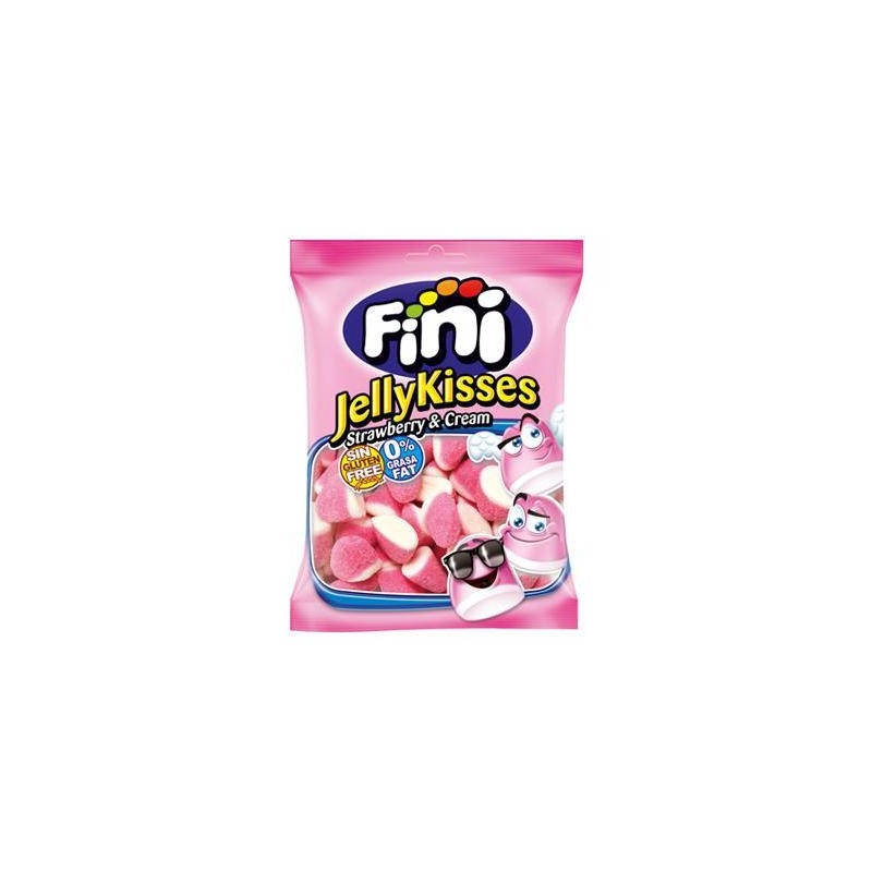 FINI CARAMELLE 90 GR KISS FRAGOLA ZUCCH. "JELLY KISSES"