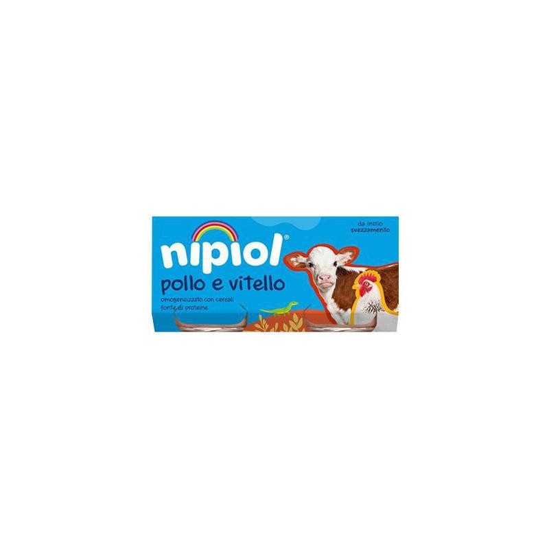NIPIOL OMO CARNE 2 X 80GR POLLO VITELLO