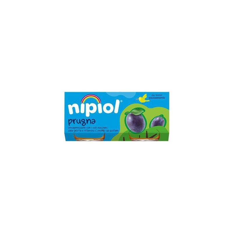 NIPIOL OMO FRUTTA 2 X 80GR PRUGNA