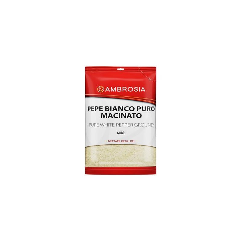 AMBROSIA BUSTA 60 GR PEPE BIANCO MACINATO